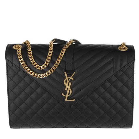 ysl handbag with embroidered letters|YSL envelope bag.